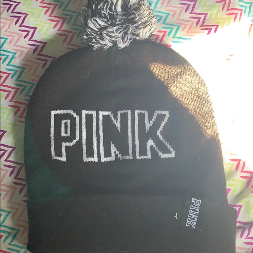 Pink black hat
